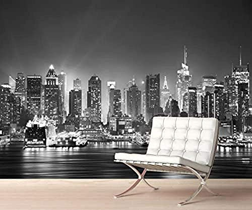 ZHEN WALLPAPER Aufkleber Wand New York City Skyline Manhattan Stadtbild Wandbild Foto Tapete Bild Selbstklebend 150cmx105cm (59.1x41.3inch)