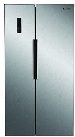 Candy CHSBSV 5172XN Kühl-Gefrierkombination/Side by Side/Sparsam: Energieeffizienzklasse F/Super Cooling Funktion/Super Freezing Funktion/Total NoFrost/Inox