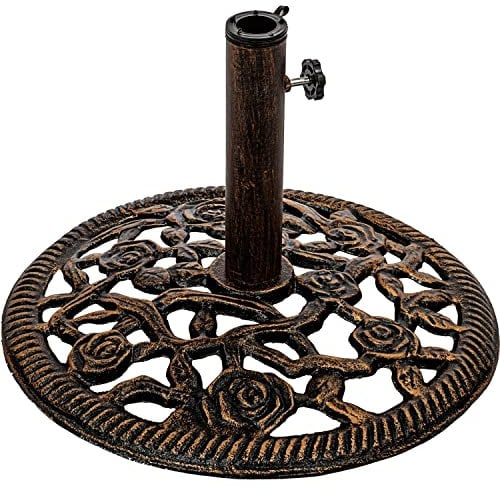 STILISTA Pied de Parasol en Fonte pour tiges de 38/48mm, différentes Couleurs