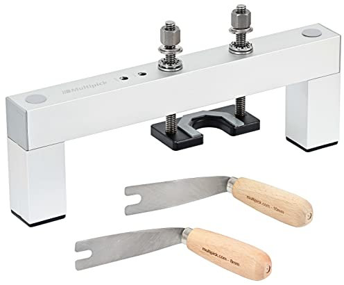 Multipick Öffnungswerkzeug für zugefallene Türen mit 2 Stück Nussmesser - Profi Schlüsseldienst-Werkzeug zum Öffnen von Haus- und Wohnungs-Türen – Profi-Tool made in Germany