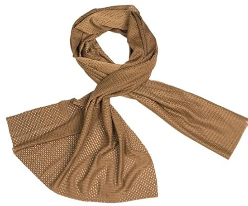 blntackle76 Netzschal zur Tarnung in Khaki/Coyote tan, Camouflage/Woodland, Olive/grün, schwarz Mesh Taktischer Tarnnetz Schal Jagd Airsoft Outdoor ca. 190 x 90 cm (Khaki/Coyote tan)