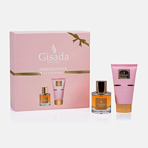 Gisada Ambassador Women Set | Eau de Parfum Spray 50 ml + Shower Gel 100 ml