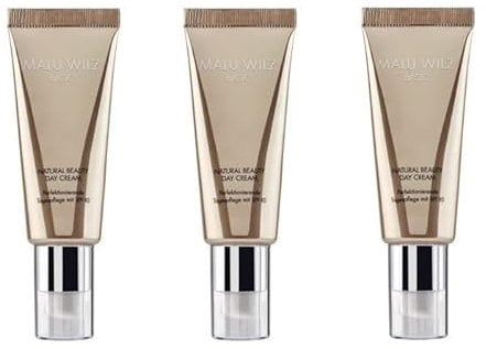 Malu Wilz - Natural Beauty Day Cream - Perfektionierende Tagespflege - SPF 10-3x 40 ml