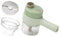 Duendhd 4 in 1 Portable Electric Vegetable Cutter Set Mini Electric Garlic Mud Grinder Choppers and Dice