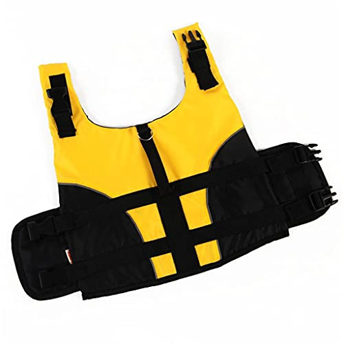 Schwimmweste für kleine Hunde, Sicherheitskleidung, Surfen, Schwimmweste, Sommer, Welpen, Badebekleidung, Strandurlaub, Bull Mops, Yorkshire (Gelb S)