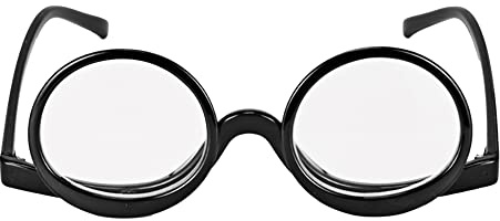 Millya Women Rotatable Make-Up Magnifying Glasses Flip Up Spectacle Lense Eyeglasses for Reading