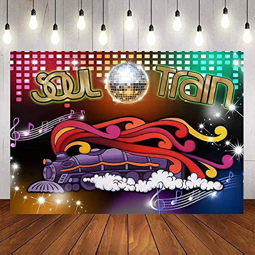 70er 80er Jahre Disco Tanz Geburtstagsfeier Dekor Tisch Banner Poster Fotografie Hintergrundfoto für Frauen Männer 300x200cm
