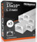 Canalina Passacavi 15x10 mm in plastica bianca con coperchio Lunghezza 2 metri - Pacco da 5 Canaline (10m)