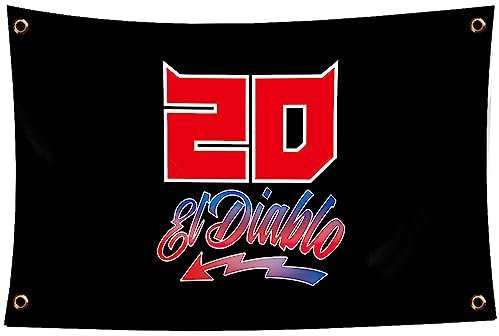 ENMOON Motorsport-Flagge, 90 x 152 cm, für Garage, Innen- und Außenbereich