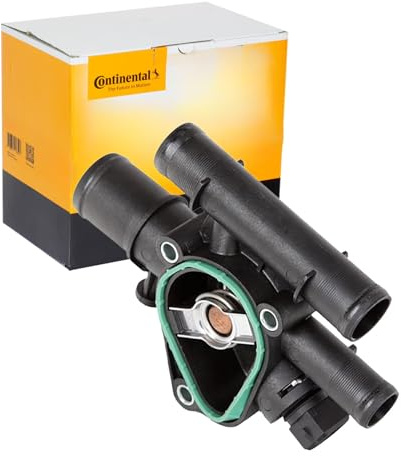 Continental 28.0200-4066.2 Thermostat Kühlmittel Kühlwasserthermostat mit Dichtung mit Sensor 89°C Kompatibel mit RENAULT MEGANE III Grandtour KZ0/1 1106000QAF 1769067JG0 8200112054