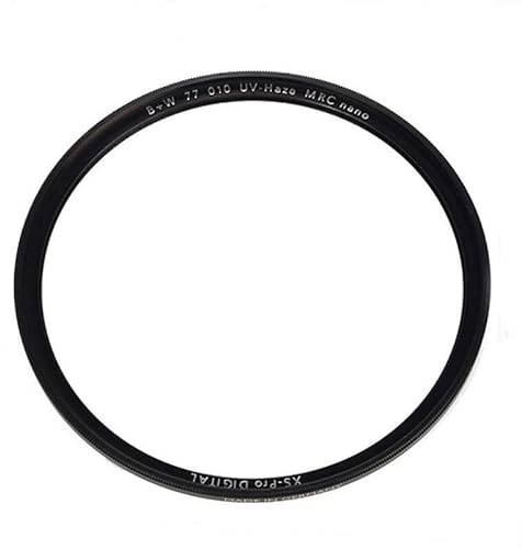EALLEN Uv Filter 49_52_55_58_62_67_72_77_82 mm UV-Filter Nano UV Haze Schutz BW Ultradünn for Kameraobjektiv(77mm)