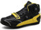 DJFOG Motorradstiefel Herren, verstärkte rutschfeste Straßen-Motorrad-Reitschuhe, Leder-Motorrad-Sneaker mit Drehschnalle,Gelb,43 EU