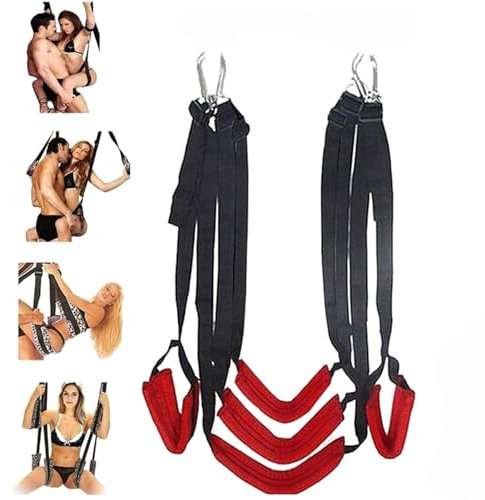 ARIASS Liebesschaukel for die Frau Sexschaukel Bequeme mit Kopfstütze Sexspielzeug for Paare Extrem Sex Sex Swing mit extra Breiten Polstern SM Bondage