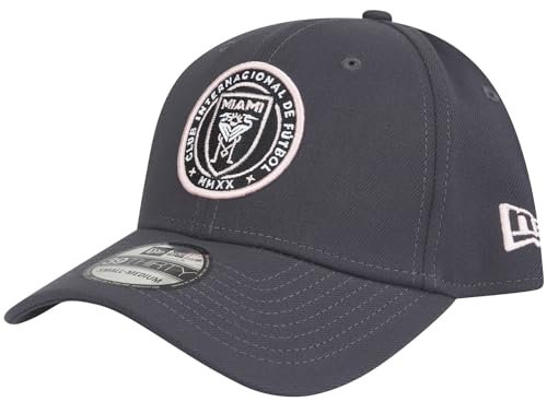 New Era 39Thirty Stretch Cap - MLS Inter Miami Charcoal - L/