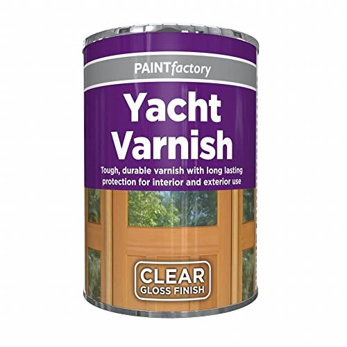 300ml Yacht Varnish Tin Paint 300ml, Professional Gloss Finish Paint, Wood Colour Paint, Long Lasting Protection for Interior and Exterior