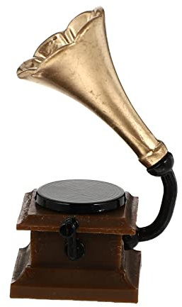 VICASKY Mini-Vintage-Modell-Phonograph Schreibtisch-Dekoration Harz-simulations-Phonograph Für Büro Und Wohnzimmer