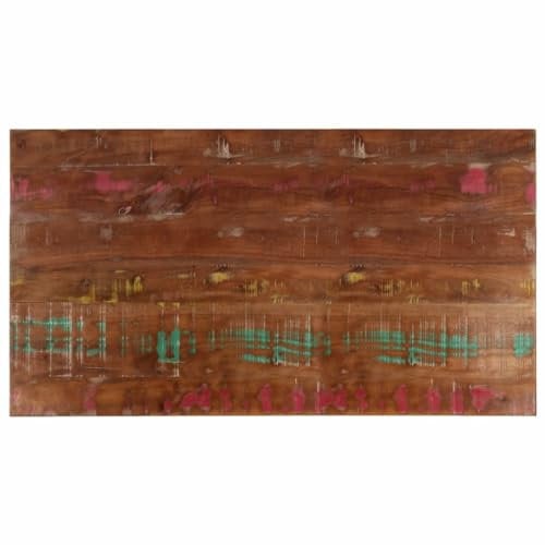 vidaXL Tischplatte, Holzplatte Rechteckig, Massivholzplatte für Tisch Esstisch Couchtisch, Ersatztischplatte, 120x70x2,5cm Altholz Massiv