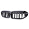 Schwarz Kühlergrill Streifen Für BMW G20 G21 2019 2020 2021 2022,Frontstoßstange Racing Grill Zubehör