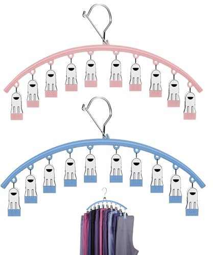 WUERKIYA Secadora de Ropa Portátil con Tendederos Acero Inoxidable y Cesta Pinzas - Solución de Almacenamiento y Organización para Pantalones y Ropa