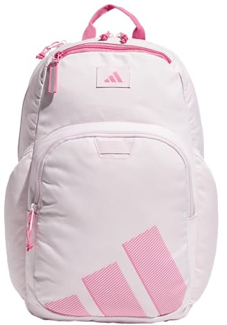 adidas Petit sac à dos unisexe Midway pour femmes et hommes, sac à dos durable pour ordinateur portable, Rose transparent/rose fusion, taille unique