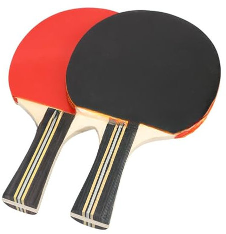 YiQinzcxg Professionelle Tischtennisschläger mit komfortablem Griff, PingPong-Paddel, tragbares Tischtennis-Paddel für drinnen und draußen