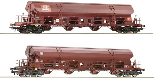 Roco 77036 H0 2er-Set Schwenkdachwagen der DB