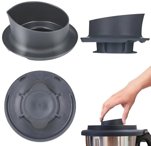 1 Pièces Tasse à Mesurer pour Thermomix TM6 TM5, Bouchon Doseur Compatible avec Thermomix Verre Doseur Amovible avec Échelle pour Thermomix TM5/TM6, Verre Doseur Alimentaire Accessoires pour Thermomix
