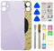 Phoupair Ersatz-Rückglas für iPhone 11, 15,4 cm (6,1 Zoll), mit Reparaturset und Montageanleitung (evtl. nicht in deutscher Sprache), Violett