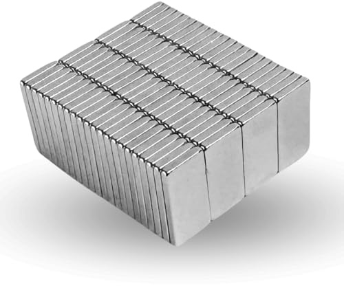 STRONG MAGNETS Neodym Würfel-Magnet - Extra stark - 10 Stück - 10mm x 5mm x 1mm - Für Magnettafel, Kühlschrank, Whiteboard, Pinnwand, Büro