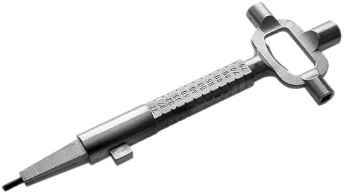 MULTIPICK Clé universelle [Fabriqué en Allemagne] clé de chantier - clé d'architecte - clé carré - clé universelle - clé multifonction - clé de concierge - jeu de clés de chantier