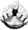 SHYEGUMUZA Mini Herramienta de Torno de Metal autocentrante, Portabrocas de Torno de K01-50, 3 Garras, 4 Garras, biela M14 * 1, K01-63 80 K02-50 63 80B(K01-50)
