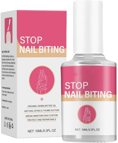 Anti Nail Biting Polish - Fast Treatment for Adults & Children - Clear Stop Nails Repair Varnish - Easy Application for Nail Biting Prevention