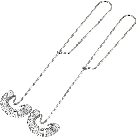ApexPine 2‑Pcs Stainless‑Steel Spiral Whisks for Home‑Kitchen Egg‑Mixing | 2‑pack stainless‑steel spiral manual whisks for mixing sauce egg marinade cream, kitchen‑cooking auxiliary‑hand‑tool for home