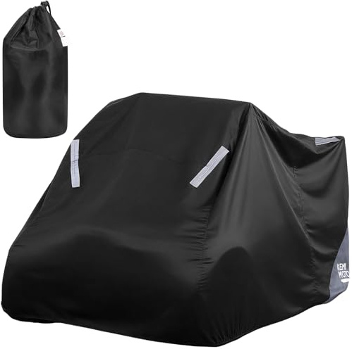 KEMIMOTO ATV Abdeckung Universal, wasserdichte Allwetter-Quad-Abdeckplane mit UV-Schutz, kompatibel mit YFZ 450R, Raptor 700, FourTrax Recon und Arctic Cat 300, 210 × 100 × 108 cm