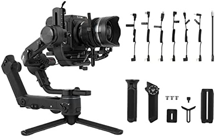 SCORP Pro 3-Axis Cámara Gimbal Estabilizador Mango Pantalla de visualización for cámara DSLR Versión simplificada Transmisión en Vivo