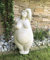 E-X Frauen Skulptur ° Hilda° Dicke Dame in Steinoptik ° Garten Figur ° Deko H 61 cm