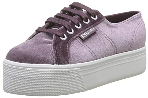 Superga Damen 2790 VELVETCHENILLEW Gymnastikschuh, Rosso Red Dk Wine H45, 40 EU