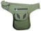 Kunst und Magie Goa Schulter-Bauchtasche Gürteltasche Hippie Psy, Farbe:Army Green/Schwarz