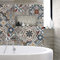 RE-COVERTILES - Adesivi per Piastrelle Bagno e Cucina 10 Pz 20x20 cm - PS00171 Decorazione murale in PVC Impermeabile mattonelle Mosaico Stile cementine Azulejos