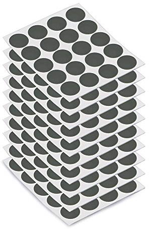 Emuca 4026423 - Tapa tornillos, adhesiva, D. 13 mm, Gris Antracita, 200 UD.