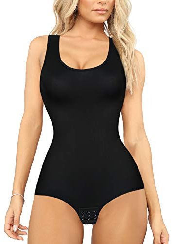 Junlan Femme Body Sculptant Gainant Amincissant lingerie Ventre Plat Minceur invisible(Noir, Medium)