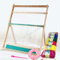 Webrahmen Aus Holz, Holzwebrahmen Webstuhl Set Webrahmenfabrik, Schulwebrahmen Zum Weben Und Gestalten Für Kinder Und Einsteiger Geeignet, Auch Eine Tolle Geschenkidee 49x64x3cm