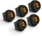 APIELE 5 Stücke Wasserdichter runde Kippschalter,2 Position EIN-Aus mit LED-Schalter SPST 3 Pins Wippschalter,12V 20A Taste Rocker Kippschalter Für Auto, Boot, Haushaltsgeräte KCD1-8-101NW (gelb)
