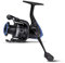 Zebco Premium Z-Cast SR 330 Angelrolle mit Leichter Aluminium Spule, Schwarz-Blau