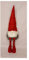 CBK-MS stehender Weihnachtswichtel rot mit Teleskop Beinen 39-84 cm Filz Deko Gnom Zwerg