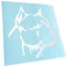 Kiwistar - Autoaufkleber - Mattweiss - 11x10cm Pitbull Kopf - Heckscheibe Auto Aufkleber wetterfest für Kfz LKW Mofa Truck - Sticker außen selbstklebend Tuning Zubehör für Fenster Fahrzeug Scheibe