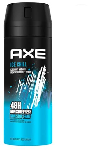 AXE Ice Chill Deodorant Body Spray 150ml | 48-Hour Odour Protection | Cooling Mint & Lemon Fragrance | Men's Body Spray | Long-Lasting Freshness