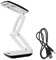 Dciustfhe Lighted Desk Magnifying Glass Lamp with Light on Stand Led Portable Pocket Magnifier Visor Folding 3X for Reading, Hobby