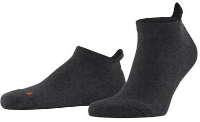 FALKE Unisex Sneakersocken Cool Kick Sneaker U SN weich atmungsaktiv schnelltrocknend kurz einfarbig 1 Paar, Grau (Dark Grey 3970) neu - umweltfreundlich, 35-36