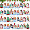 36 Stück Weihnachten Magnetische Lesezeichen,Lesezeichen Weihnachten,Bunt Niedlichen Lesezeichen,Magnetische Lesezeichen Kinder,Weihnachts Lesezeichen Schneemann Rentier,für Schüler Lehrer